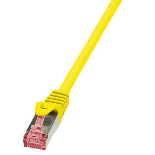 Cablu S/FTP LOGILINK Cat6, LSZH, cupru, 3 m, galben, AWG27, dublu ecranat CQ2067S