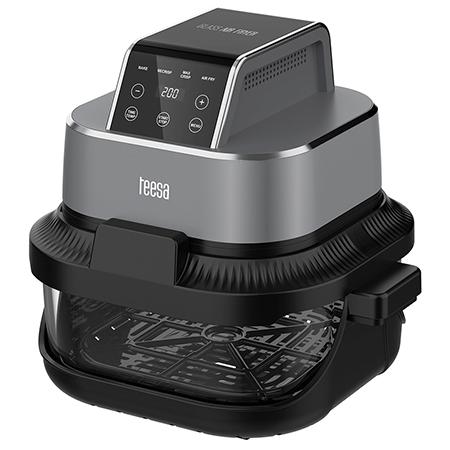 Friteuza cu aer cald Teesa TSA8090, 1500 W, 4L+1.5L (Negru/Argintiu)