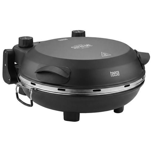 Cuptor de pizza Teesa Supreme Fun TSA3241-B, 1200 W, 31 cm, Temperatura 110-420 C (Negru)