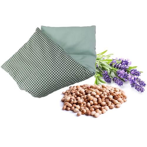 Perna termica Beper BP302003 cu samburi de cirese si aroma de lavanda, 50 x 18 x 2 cm (Verde)