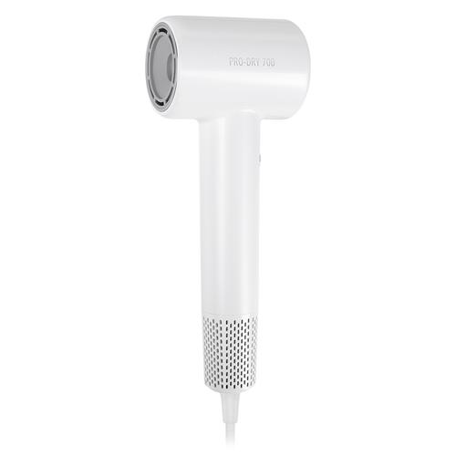 Uscator de par Teesa Pro Dry 700 TSA0530, 1600 W, 2 viteze, 3 nivele de temperatura, Atasament magnetic 360 (Alb)
