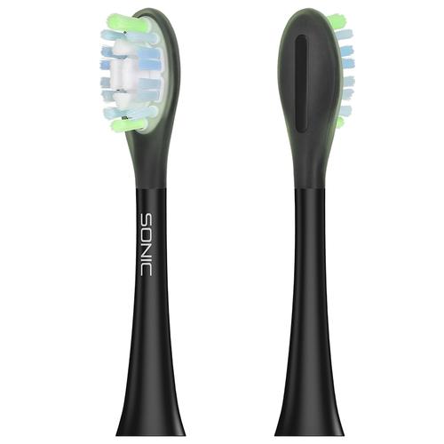 Rezerva periuta de dinti Teesa TSA8083, Medium Sonic Elite, 2 bucati (Negru)
