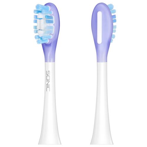 Rezerve periuta de dinti Teesa TSA8085, Medium Sonic Elite, 2 bucati (Alb/Violet)