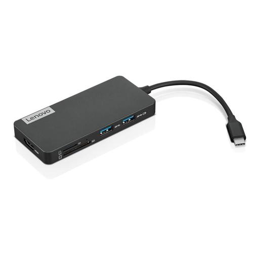 Hub USB-C 7-in-1, Lenovo, Negru