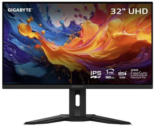 Monitor Gaming IPS LED Gigabyte 31.5inch M32UP, UHD (3840 x 2160), HDMI, DisplayPort, Boxe, 160 Hz, 1 ms (Negru)