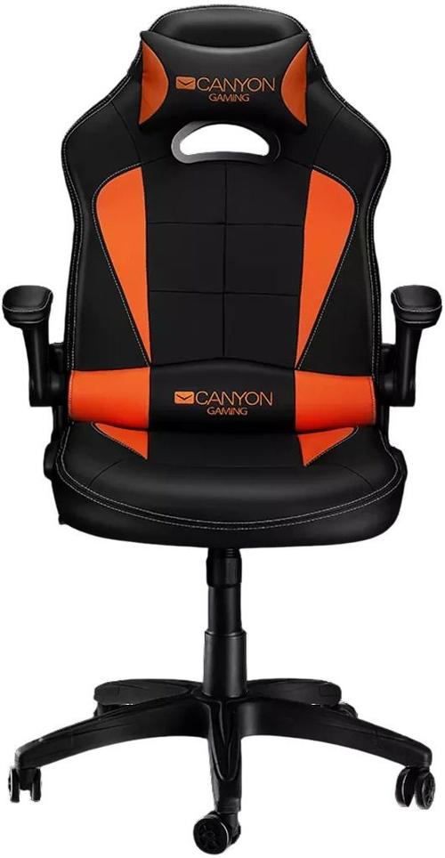 Scaun gaming CANYON Core SGCH2, reglabil, Negru/Portocaliu