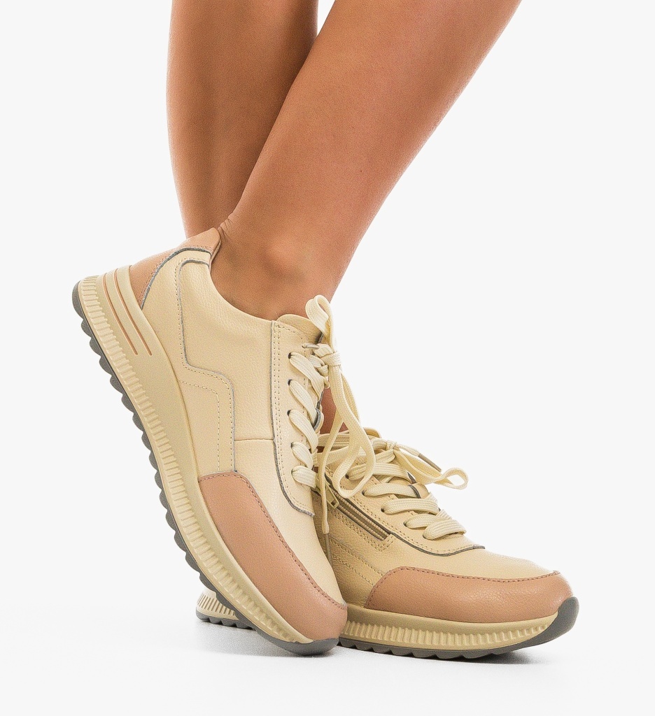 Pantofi Casual Koalka Bej 3
