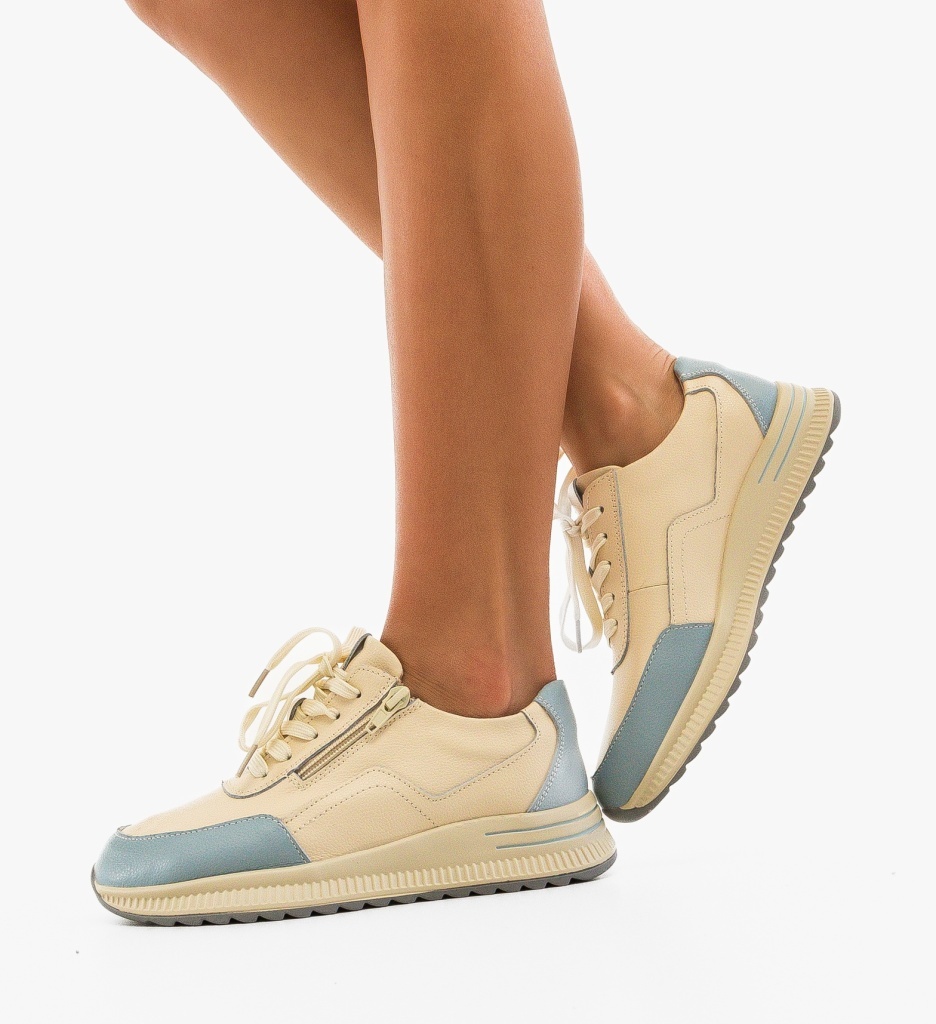 Pantofi Casual Koalka Bej 5