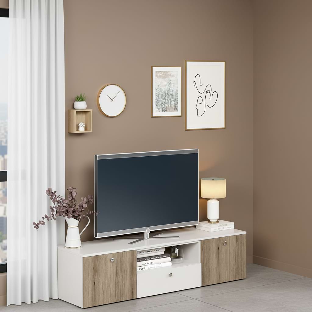 Comoda living ARONA, 2 usi 1 sertar