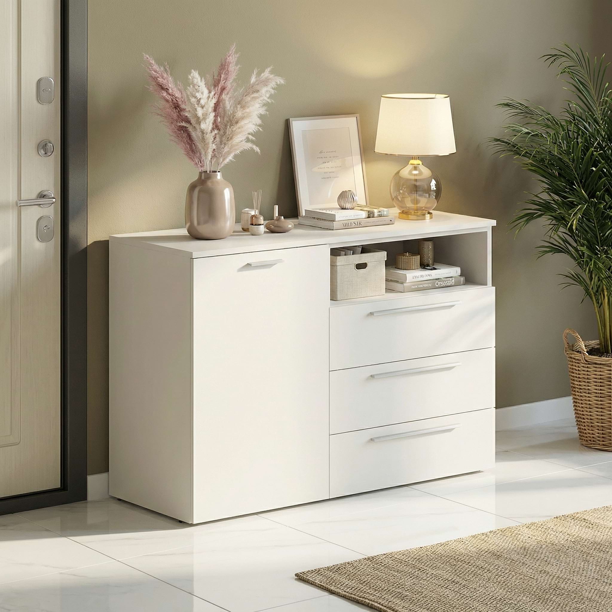 Comoda dormitor ARONA, 1 usa 3 sertare