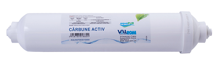 Postcartus quick carbune activ Aquapur, elimina orice gust sau miros rezidual