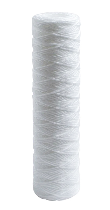 Cartus filtrant cu tesatura bumbac Aquapur, 10"", 1 micron, elimina nisip, namol, rugina, particule in suspensie