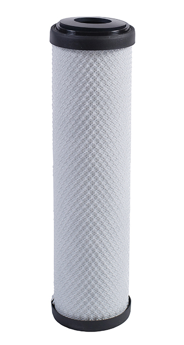 Cartus cu carbune activ bloc 10"" Aquapur, elimina clor, derivati clorurari, resturi de pesticide, particule in suspensie mai mari de 10 microni