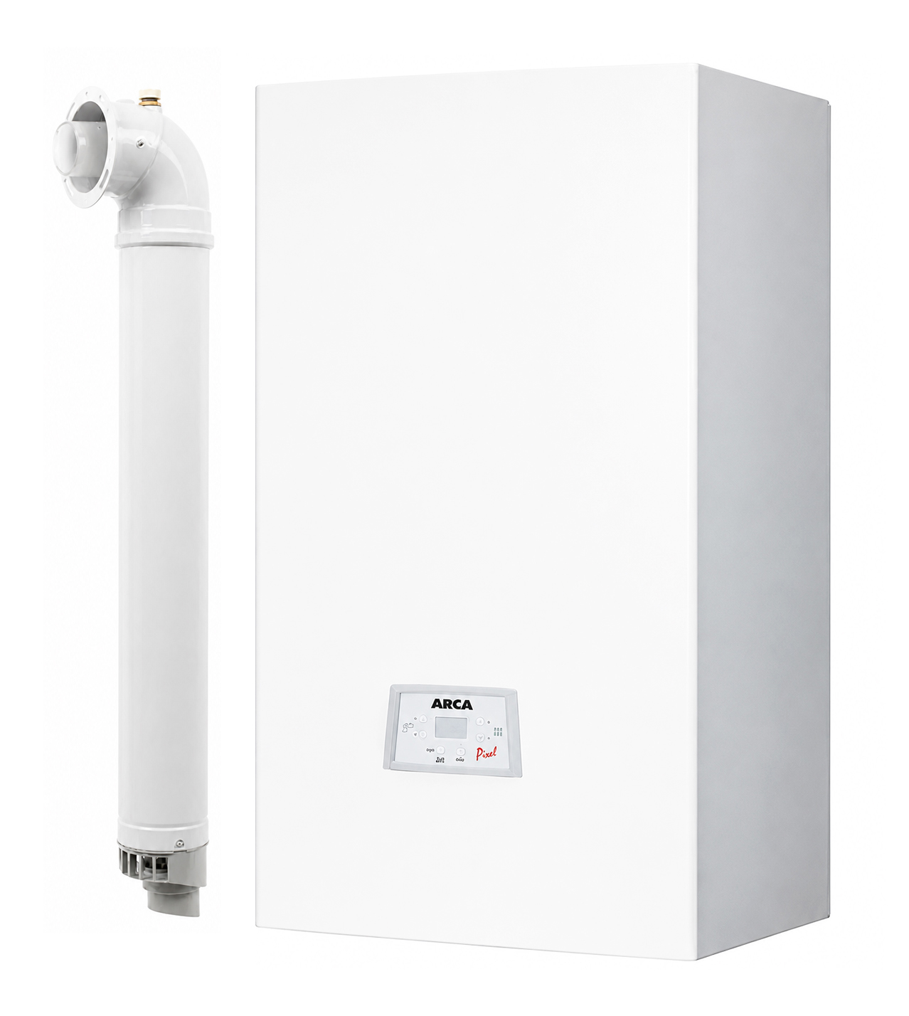 Centrala termica pe gaz conventionala Arca Pixel 29 F, 29 kw, kit evacuare inclus