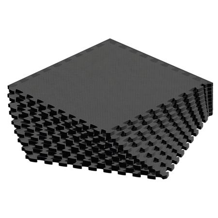 Saltea fitness Rebel RBA-3153-9, puzzle, 9 piese, 60 x 60 cm (Negru)
