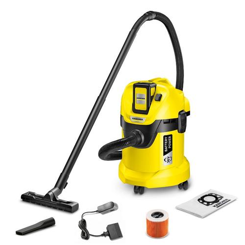 Aspirator Karcher WD 3 1.629-911.0, Acumulator, 300 W (Negru/Galben)