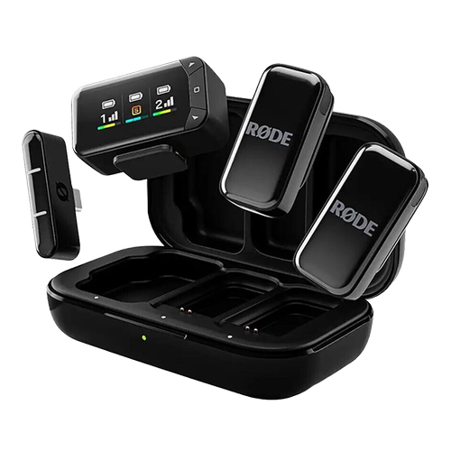 Kit microfoane Wireless Rode 2-Person Ultracompact pentru camere si device-uri mobile (Negru)