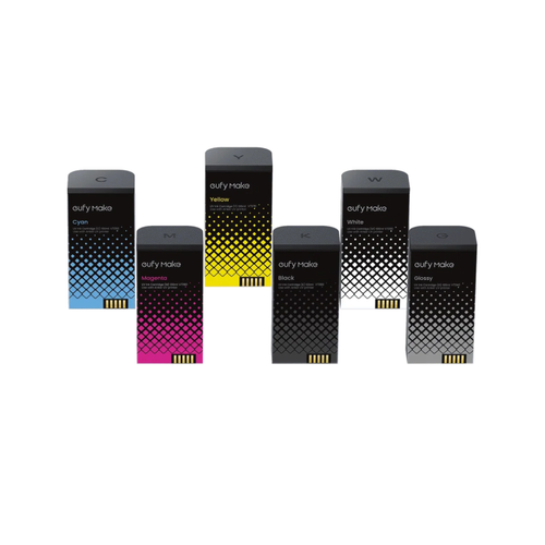 Set cerneala UV pentru eufyMake E1 (CMYK + Alb, Glossy)