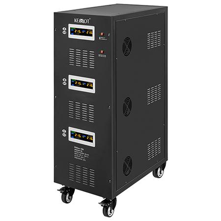 Stabilizator servomotor trifazat KEMOT PROavr-50k, 50000 VA, Afisaj LCD (Negru)