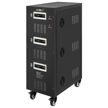 Stabilizator servomotor trifazat KEMOT PROavr-60k, 60000 VA, Afisaj LCD (Negru)