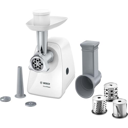 Masina de tocat Bosch MFW2514W, 1500W, 1,7 kg/min (Alb)