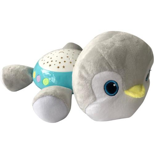 Lampa de veghe Lorelli Penguin, cu sunete si proiector