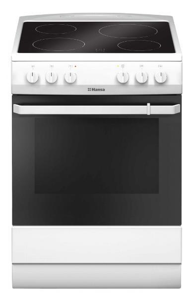 Aragaz Hansa FCCW680009, Electric, 4 zone de gatit, 65 l (Alb)