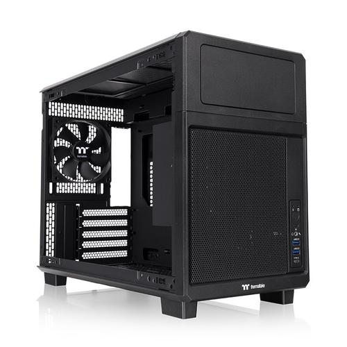 Carcasa Thermaltake TR200, Mini Tower, Micro-ATX, Fara sursa (Negru)