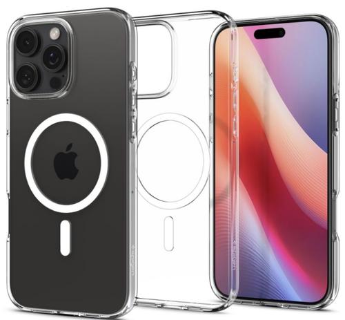 Husa MagSafe pentru Apple iPhone 16 Pro, Spigen, Liquid Crystal, Transparenta