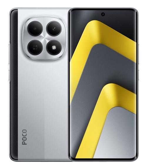 Telefon Mobil Poco M8, Procesor Qualcomm SM6475-AB Snapdragon 6 Gen 3, Octa-Core, Ecran AMOLED 6.77inch, 8GB RAM, 256GB Flash, Camera Duala 50 MP, 5G, Wi-Fi, Dual SIM, Android (Argintiu)