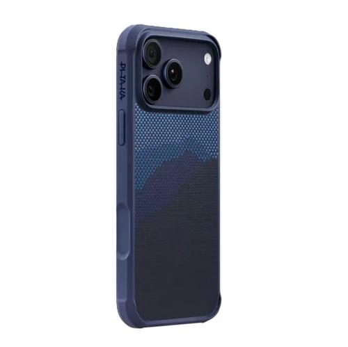 Husa Protectie Spate Pitaka pentru Apple iPhone 17 Pro, Aramid Pro Guard, MagSafe (Albastru)