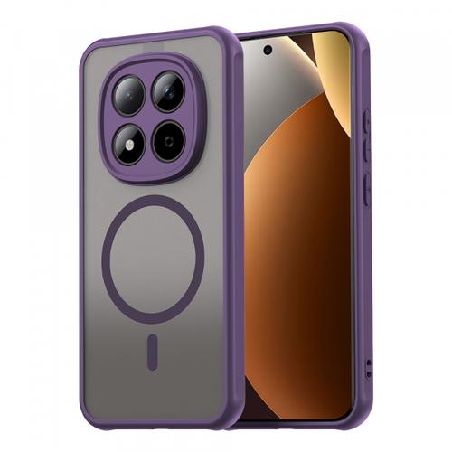 Husa MagSafe pentru Xiaomi Poco M8 Pro / Redmi Note 15 Pro+ 5G, Techsuit, HaloFrost II (Mov/Negru)