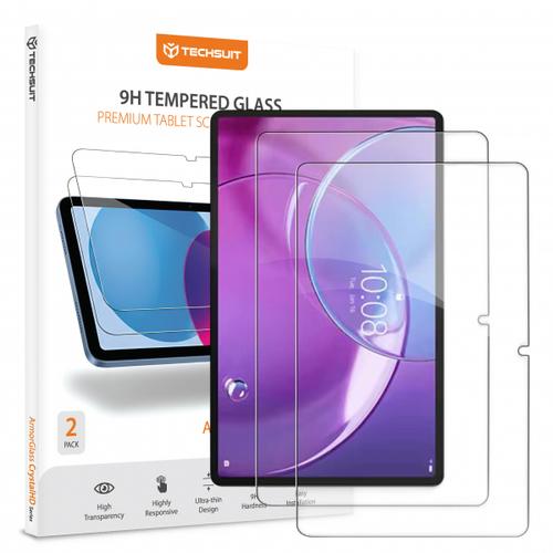 Folie de protectie Ecran Techsuit ArmorGlass CrystalHD pentru Lenovo Idea Tab Pro Gen 2, Sticla Securizata, Full Glue, Set 2 bucati