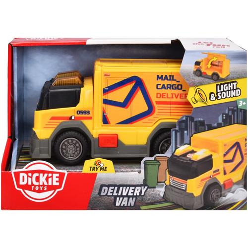 Masinuta Dickie Toys - Dubita de livrat colete, cu lumini si sunete