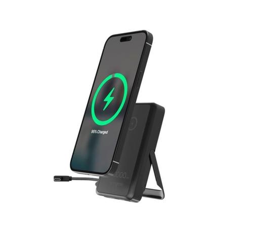 Acumulator extern Gembird PB10-WPC15MS-01, 10000mAh, Wireless 15 W (Negru)