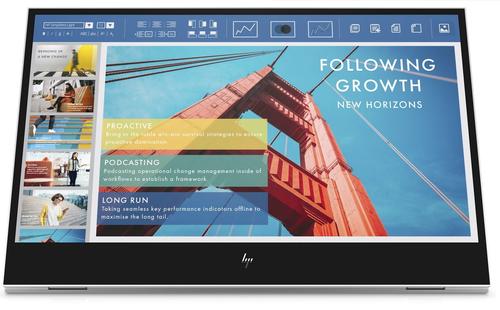 Monitor Portabil IPS LED HP 14inch E14 G4, Full HD (1920 x 1080), USB Type-C (Argintiu)