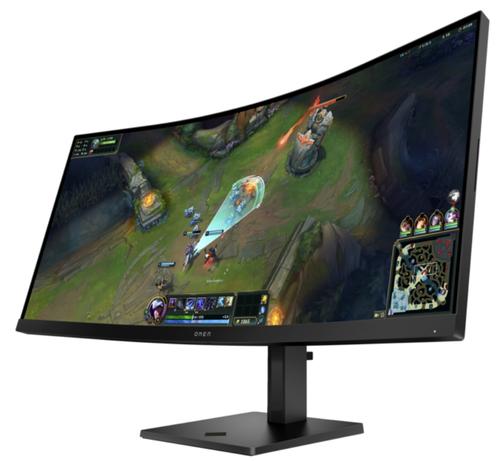 Monitor Gaming VA LED HP OMEN 34inch 34c G2, WQHD (3440 x 1440), HDMI, DisplaypPort, Ecran curbat, Boxe, 180 Hz, 1 ms (Negru)