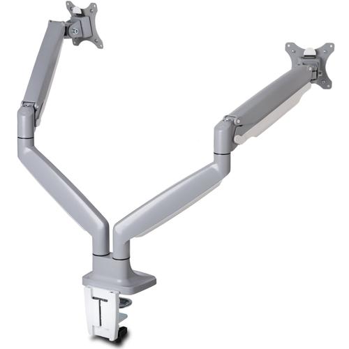 Suport birou ergonomic pentru 2 monitoare, Kensington SmartFit®, cu brat reglabil, 13-32inch, max 9 kg, personalizabil, alb