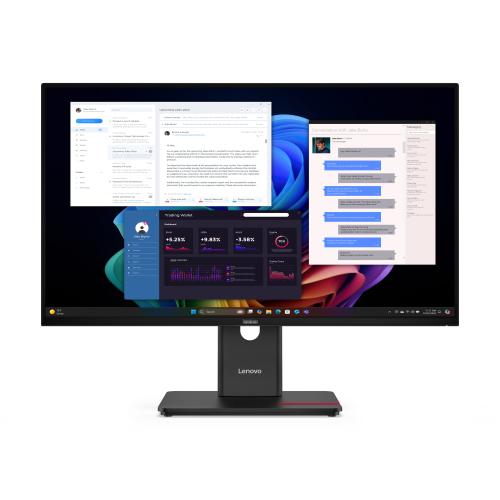 Monitor IPS LED Lenovo ThinkVision 27inch T27UD-40, UHD (3840 x 2160), HDMI, DisplayPort, Pivot (Negru)