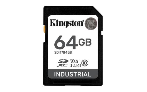 Card de memorie Kingston Industrial SDIT/64GB, 64GB SDXC, UHS-I U3