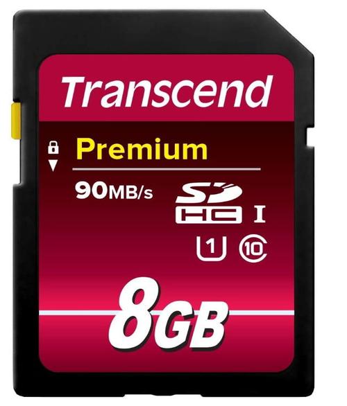 Card memorie Transcend  SDHC 8GB, Clasa 10, UHS-I