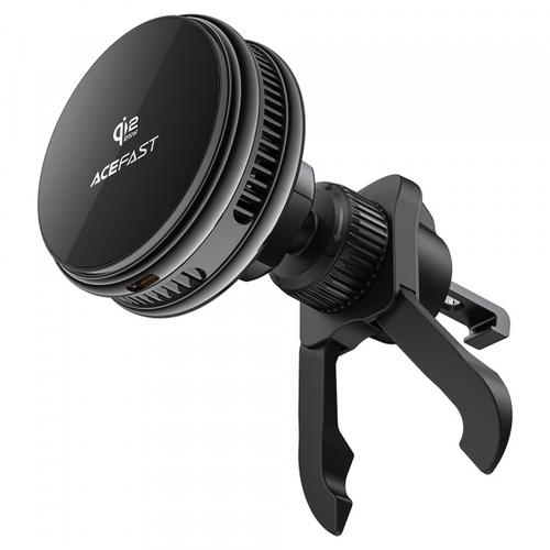 Suport si Incarcator Auto Wireless Acefast D66, 25W (Negru)