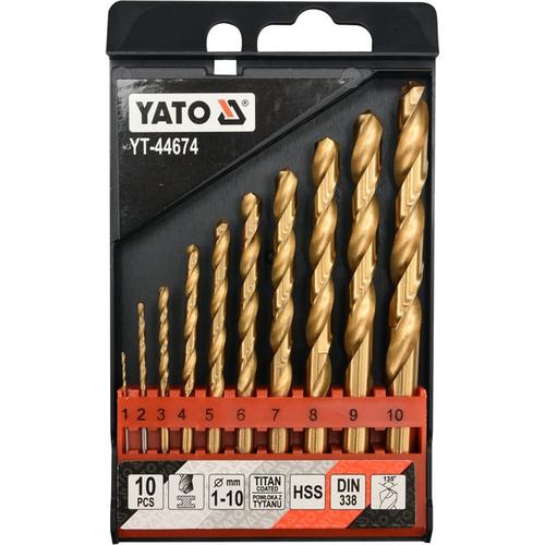 Set 10 burghie Yato YT-44674, Pentru Otel, Multicolor
