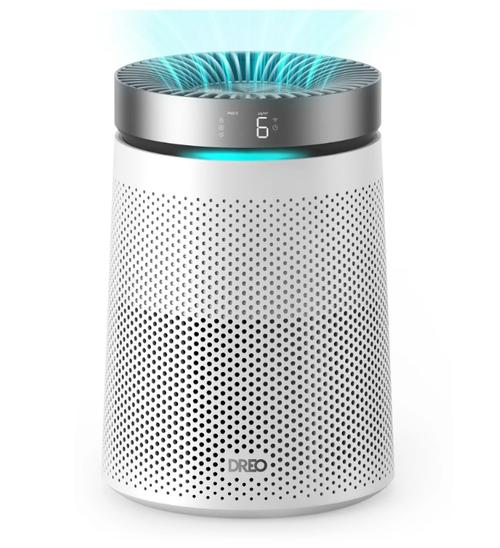 Purificator aer Dreo Macro AP606, 173 m3/h, Filtru 3 in 1 H13 True HEPA, Senzor calitate aer, Mod Auto, Lumina ambientala, 4 trepte de viteza, Timer, Pana la 15 m2 (Alb)