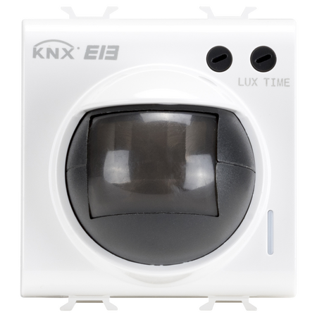 DETECTOR DE MISCARE IR CU SENZOR CREPUSCULAR - KNX - 2 MODULE - ALB SATINAT - CHORUSMART