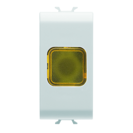 LAMPA INDICATOARE SIMPLA - CHIHLIMBAR - 1 MODUL - ALB SATINAT - CHORUSMART