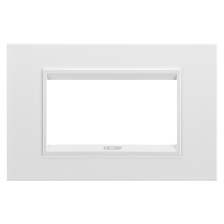 PLACA LUX - IN METAL - 4 MODULE - ALB SATINAT MONOCROM - CHORUSMART