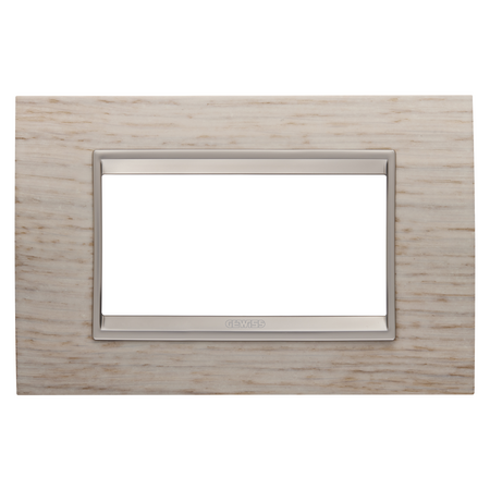 PLACA LUX - DIN LEMN - 4 MODULE - STEJAR DESCHIS - CADRU INTERIOR BRONZ DESCHIS MAT - CHORUSMART