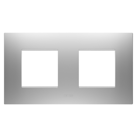 PLACA INTERNATIONALA EGO - IN TEHNOPOLIMER VOPSIT - 2+2 MODULE ORIZONTAL - GRI MAGNETIC - CHORUSMART