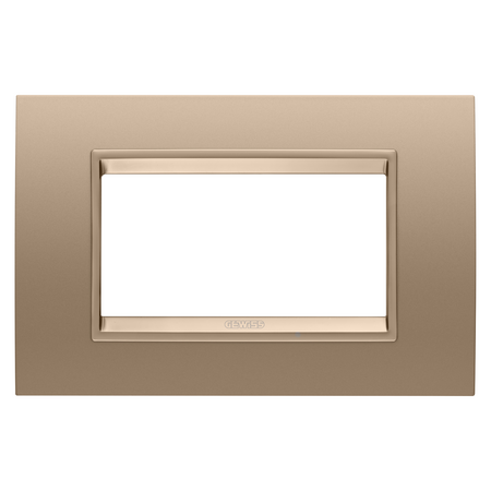 PLACA LUX - IN METAL - 4 MODULE - CUPRU MOALE - CADRU INTERIOR CUPRU MOALE MAT - CHORUSMART